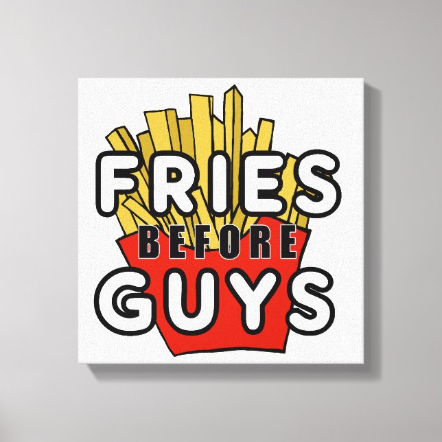 Impressão Em Tela Fries antes da cara (Frente)