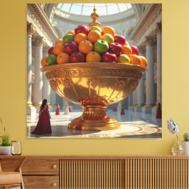 Impressão Em Tela „Frische Vielfalt – Die Kraft des Obstes“