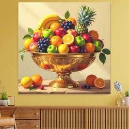 Impressão Em Tela „Frische Vielfalt – Die Kraft des Obstes“