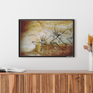 Impressão Em Tela Friso dos cervos, c.17000 BC