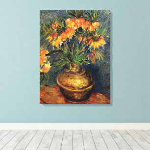 Impressão Em Tela Fritilárias em um Vaso de Cobre por Vincent van Go