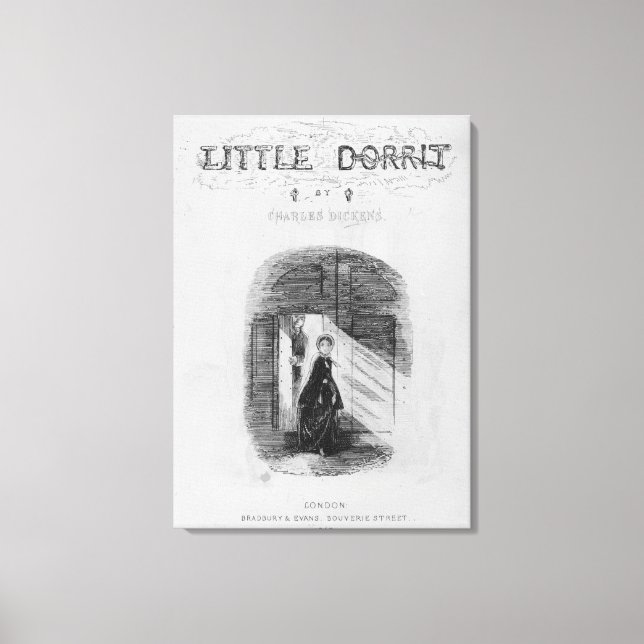 Impressão Em Tela Frontispece para "Little Dorrit" por Charles (Frente)