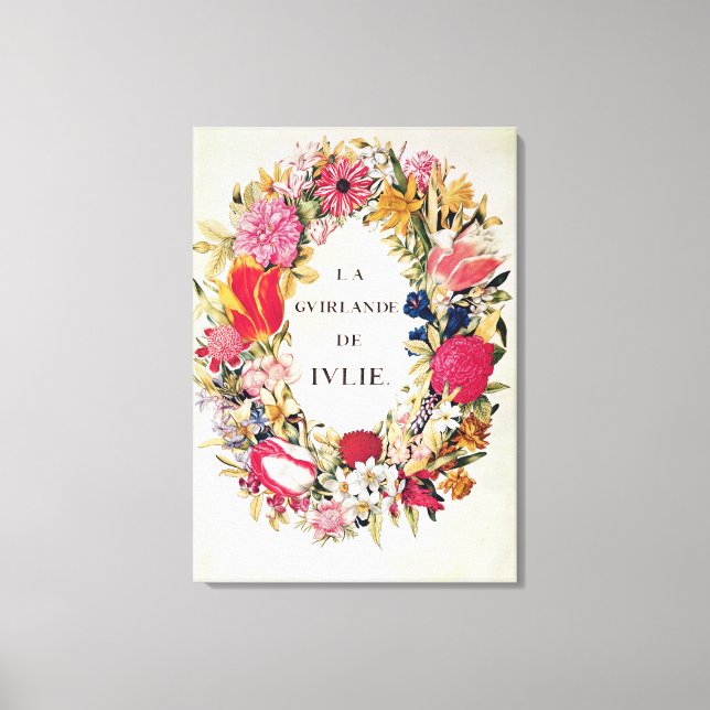 Impressão Em Tela Frontispício de "La Guirlande de Julie", c.1642 (Frente)