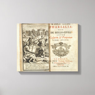 Impressão Em Tela Frontispício para "Farsalia"