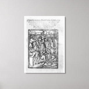 Impressão Em Tela Frontispiece a um livro italiano do cozinheiro