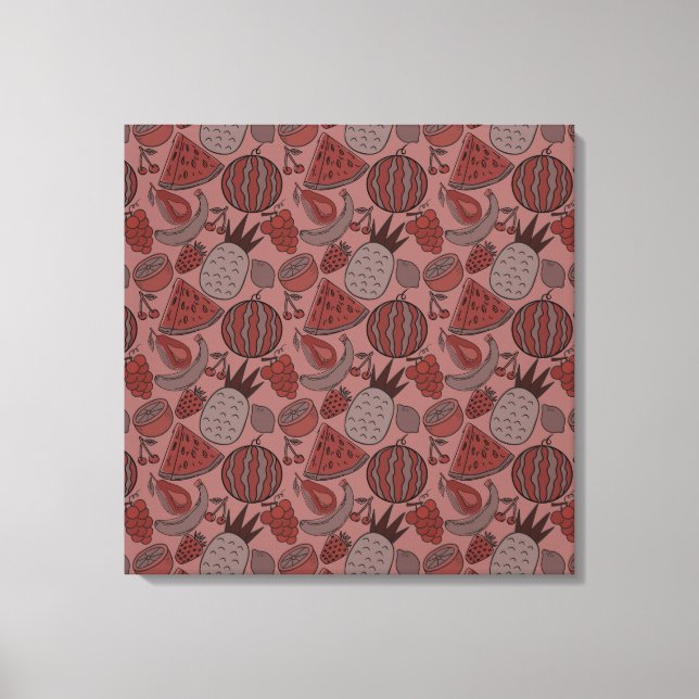 Impressão Em Tela Fruit seamless pattern | Fruit surface pattern 16 (Frente)