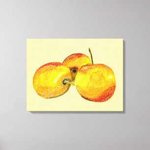Impressão Em Tela Fruta de pera amarelo fruta de água