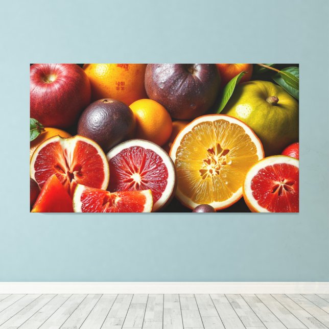 IMPRESSÃO EM TELA FRUTA DE VIDA 6 (Insitu(piso de madeira))