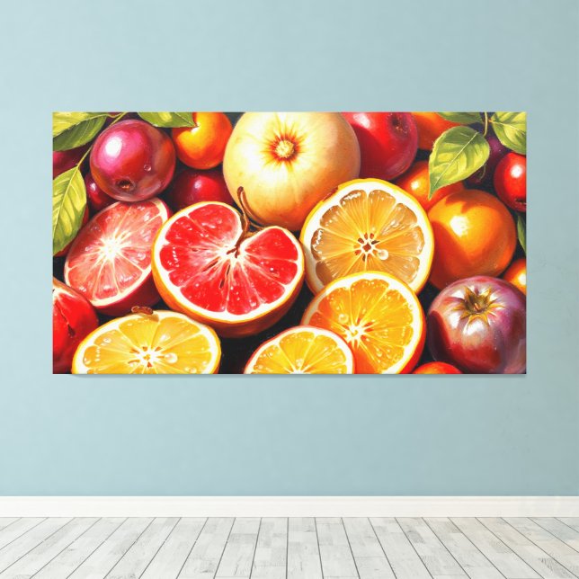 IMPRESSÃO EM TELA FRUTA DE VIDA 7 (Insitu(piso de madeira))