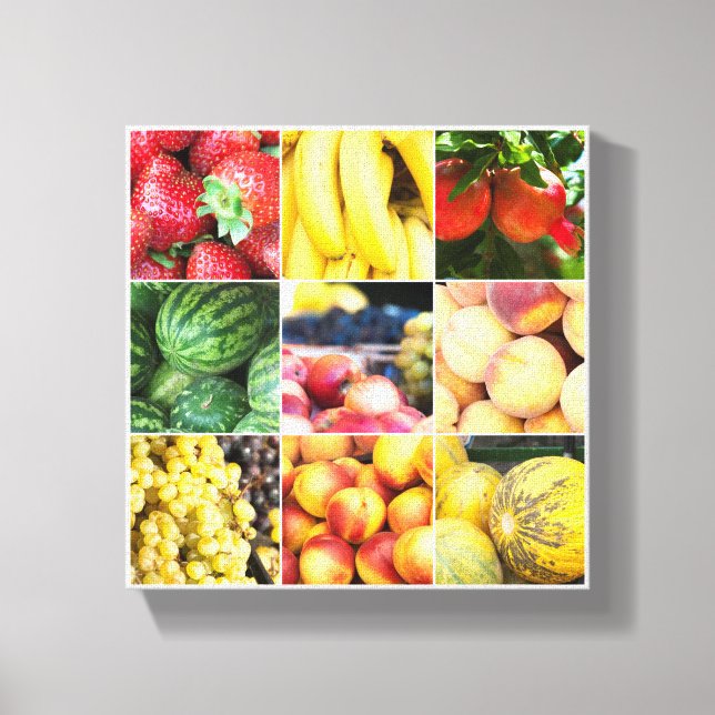 Impressão Em Tela Fruta - foto modelo (Frente)