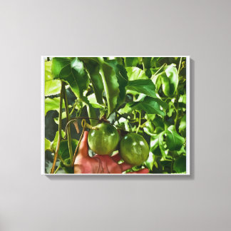 Impressão Em Tela Fruta Verde