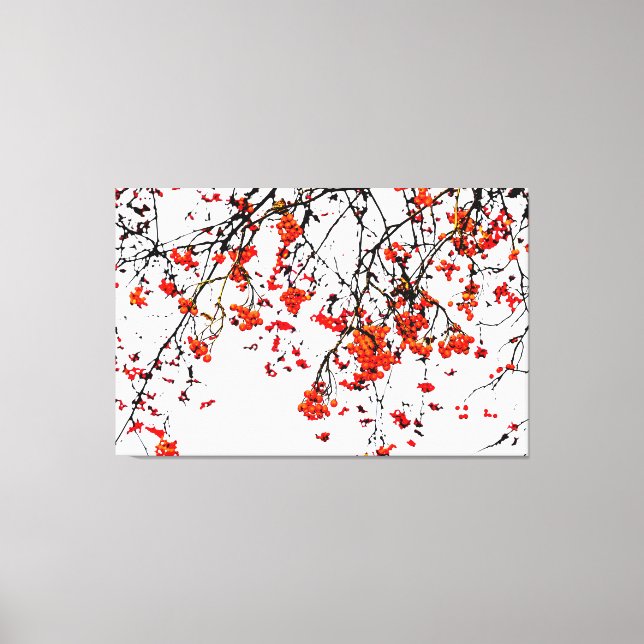 Impressão Em Tela Frutas ruivas ou amoras de cinzas (Frente)