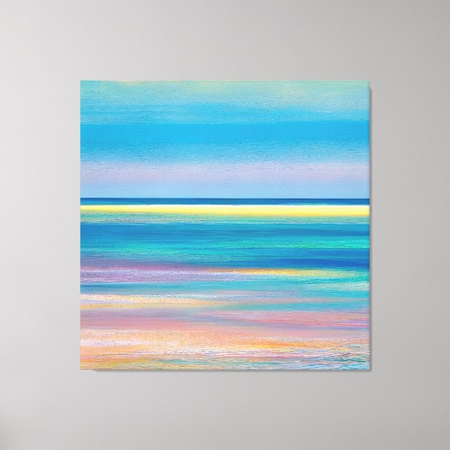 Impressão Em Tela Fuchsia Fusion (Fusão Fuchsia) - Abstrato (Frente)