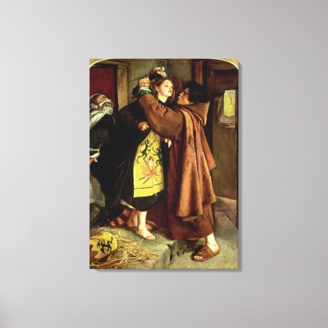 Impressão Em Tela Fuga de um Heretic, 1559, 1857 (óleo na canvas) (Frente)