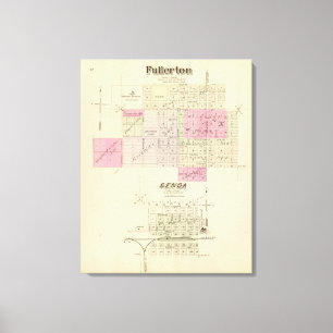 Impressão Em Tela Fullerton e Genoa, Nebraska