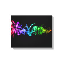 Fumaça Abstrato colorida - Um arco-íris no carro e