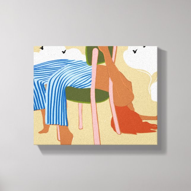 Impressão Em Tela Fumar nuvens e fazeres (Frente)