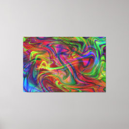 Impressão Em Tela fumos abstrato multicolores