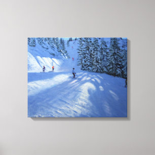 Impressão Em Tela Funcionamento de esqui de Morzine