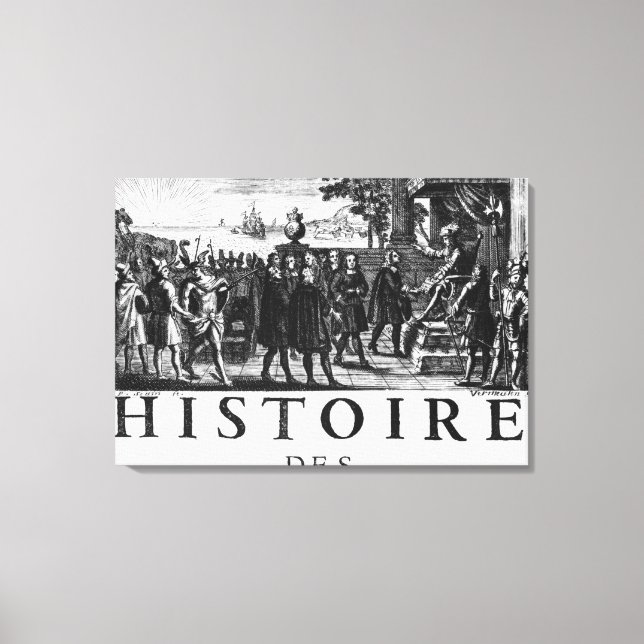 Impressão Em Tela Fundação de Luís XIV, rei da França (Frente)