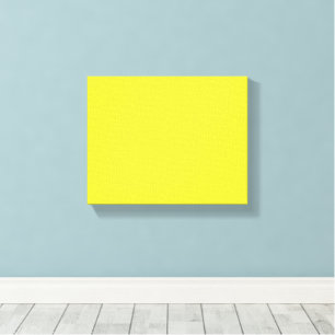 Impressão Em Tela Fundo Amarelo Vibrante Sólido