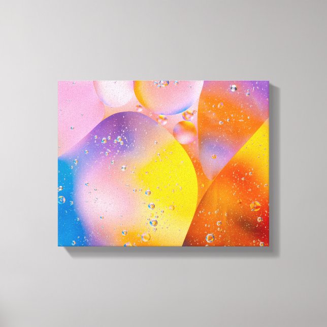 Impressão Em Tela Fundo de Arte (Frente)