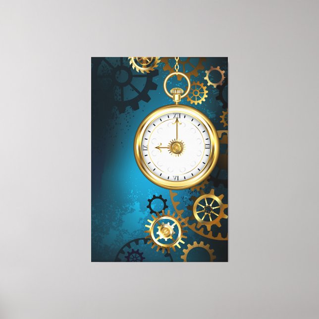 Impressão Em Tela Fundo de taruga com guelras (Frente)