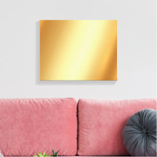 Impressão Em Tela Fundo Dourado Horizontal Moderno Para Sua Foto