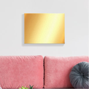 Impressão Em Tela Fundo Dourado Para Sua Foto Pequena Horizontal