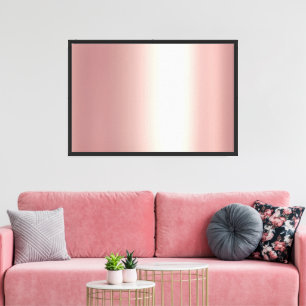 Impressão Em Tela Fundo Dourado Rosa em Branco Para a Foto da Sua Fa