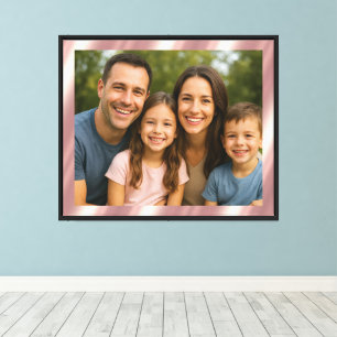 Impressão Em Tela Fundo Glamour Rose Gold Para Sua Própria Foto