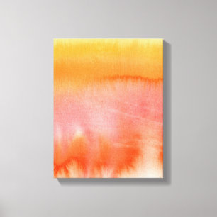 Impressão Em Tela Fundo pintado mão 17 da aguarela abstrata