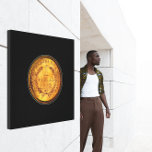 Impressão Em Tela Fundo Preto De Uma Moeda De Dólar De 1853 Ouros<br><div class="desc">florenceK Minimalismo e simplicidade design conceitual</div>