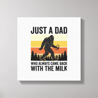 Impressão Em Tela Funny Dad Came Back With the Milk Vintage Shirt_1