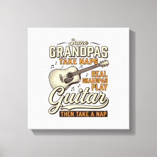 Impressão Em Tela Funny Grandpa Guitar Vintage Engraving Shirt Desig