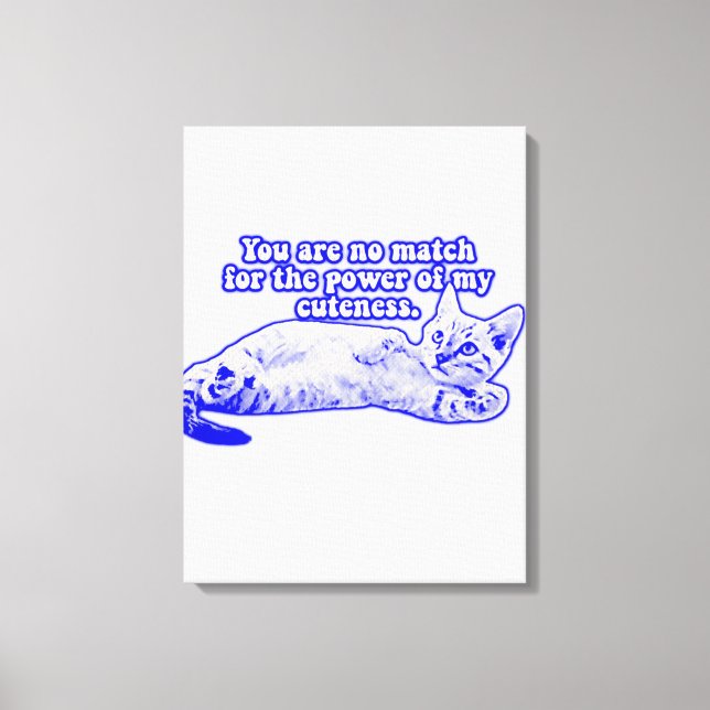 Impressão Em Tela Funny grumpy cat meme for kitten and cat lovers (Frente)