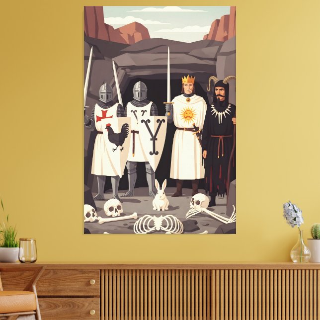 Impressão Em Tela Funny Sir Lancelot and Tim the Enchanter spoof (Insitu(Sala de estar))