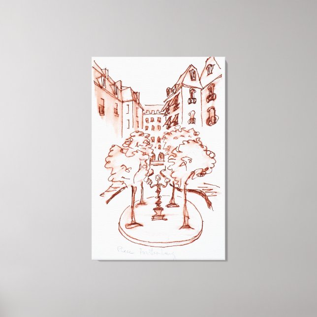 Impressão Em Tela Furstenberg, Igreja Santo-Germain-des-Pres, Paris (Frente)