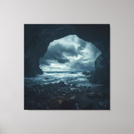 Impressão Em Tela Fury Nature enquadrado em pedra