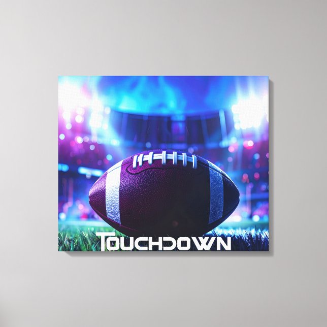 IMPRESSÃO EM TELA FUTEBOL AMERICANO - FUTEBOL - TOUCHDOWN (Frente)