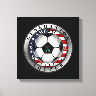 Impressão Em Tela Futebol do americano da geração X do estado de