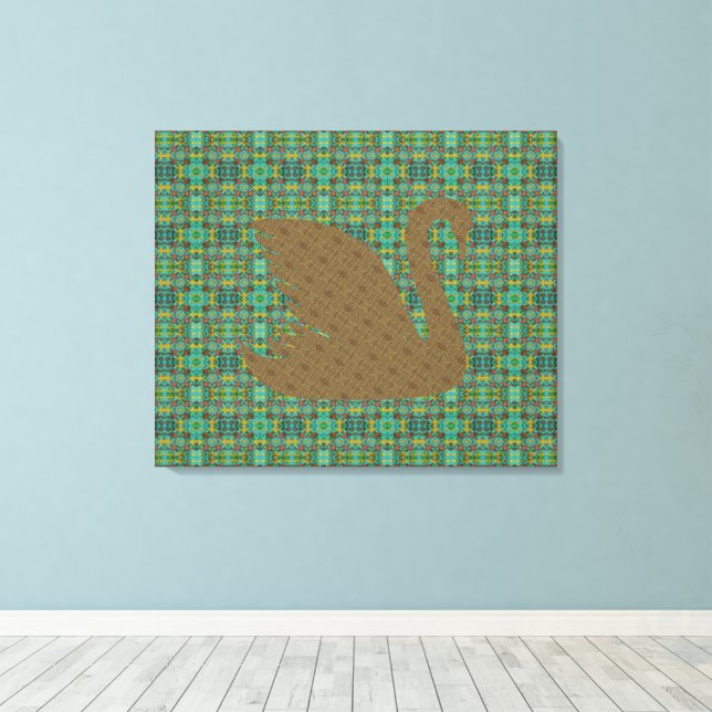 Impressão Em Tela Gabriel nos Gates & The Ouro Swan (Insitu(piso de madeira))