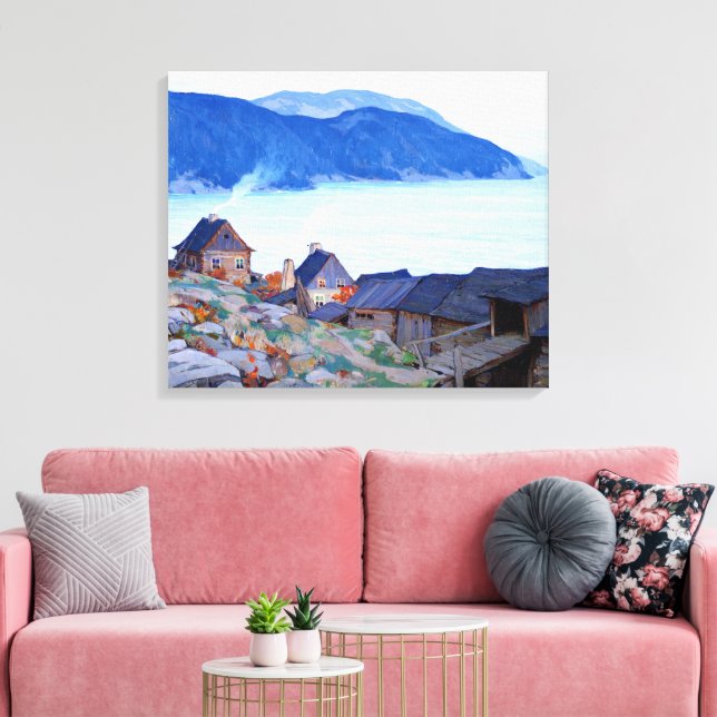 Impressão Em Tela Gagnon - Noite na Poster da costa norte (Insitu(Sala de estar))