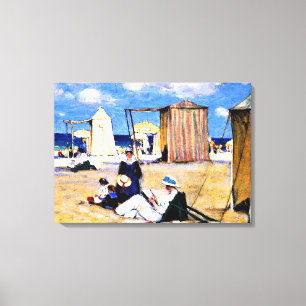 Impressão Em Tela Gagnon - The Beach no Dinard, belas artes