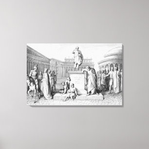 Impressão Em Tela Gaius Gracchus que Weeping antes de seu pai