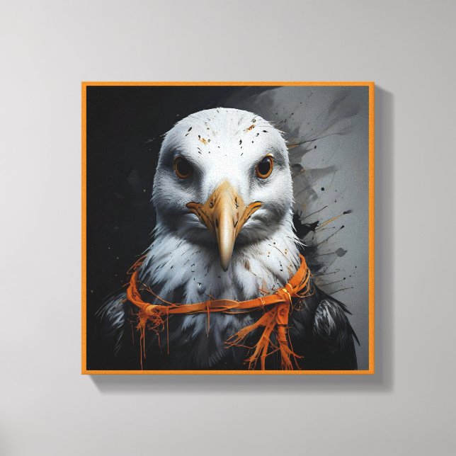 Impressão Em Tela Gaivota fofinha de Halloween em Disguise (Frente)