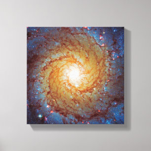 Impressão Em Tela Galáxia Espiral Messier 74 Foto do Espaço Exterior