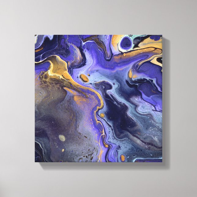 Impressão Em Tela Galáxia líquida 1 (Frente)