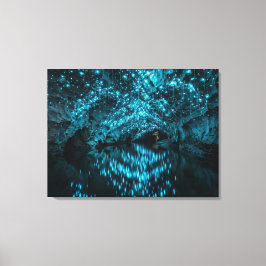 Impressão Em Tela Galáxia Waitomo Glowworm - Reflexo da Caverna Biol