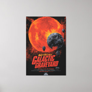 Impressão Em Tela Galáxias de Horrores do Halloween do Cemitério Esp